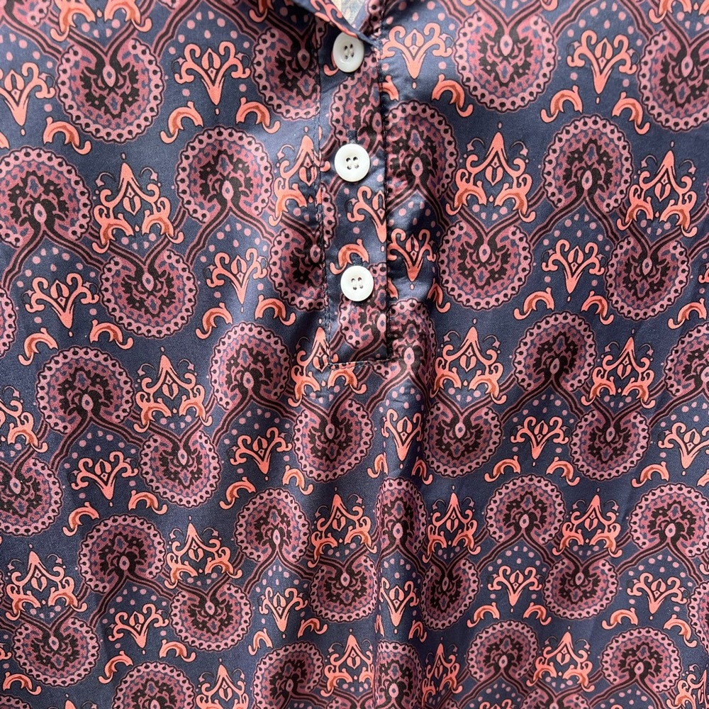 Misslook paisley like print long sleeve blouse — size small - Picture 6 of 7
